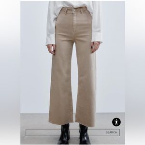 NWOT Zara the marine straight, highrise wide leg pants size 8